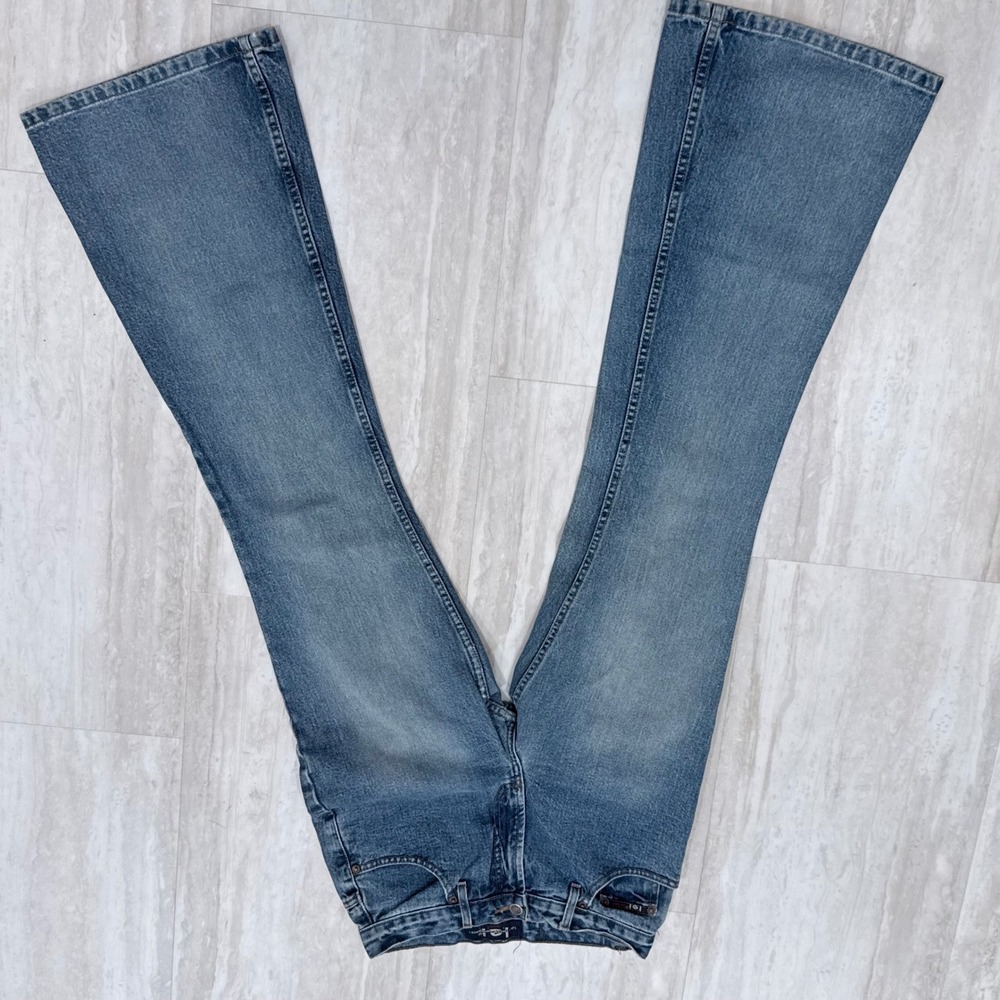 LEI VTG 90s Flare Leg Jeans Blue Denim High Waisted Vintage Size 7